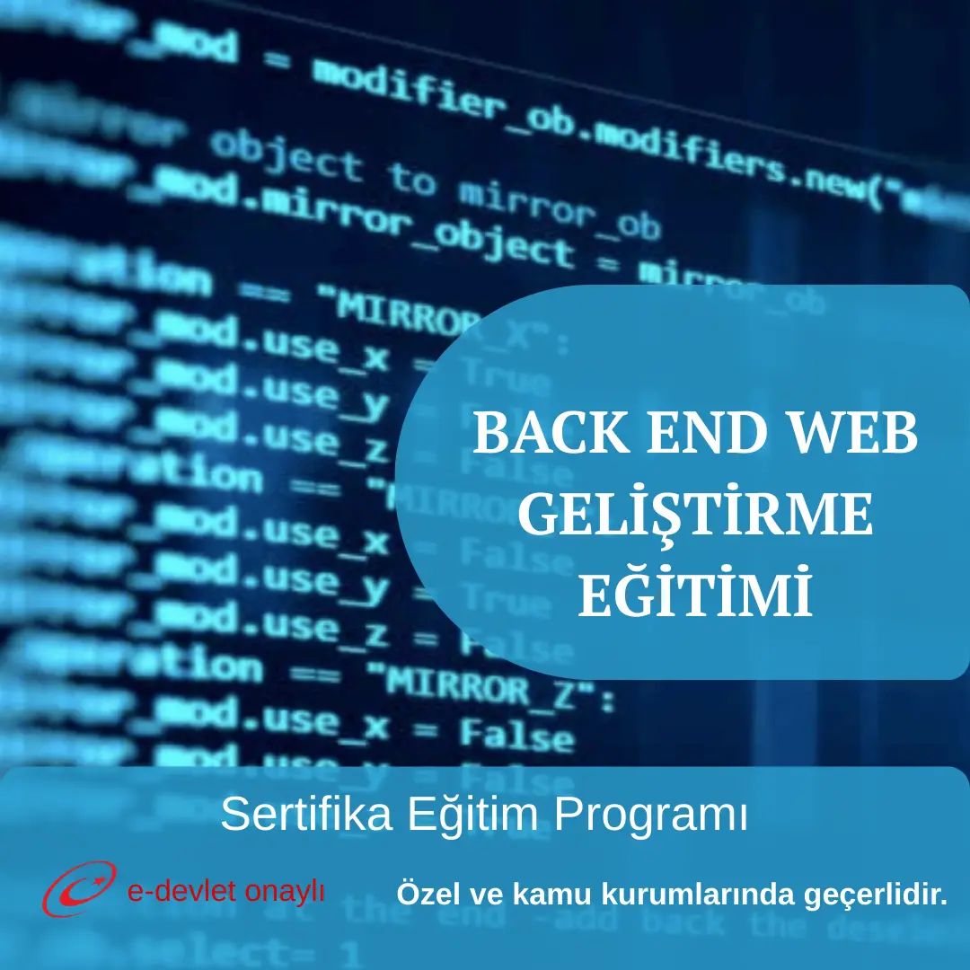 BACK END WEB GELİŞTİRME EĞİTİMİ