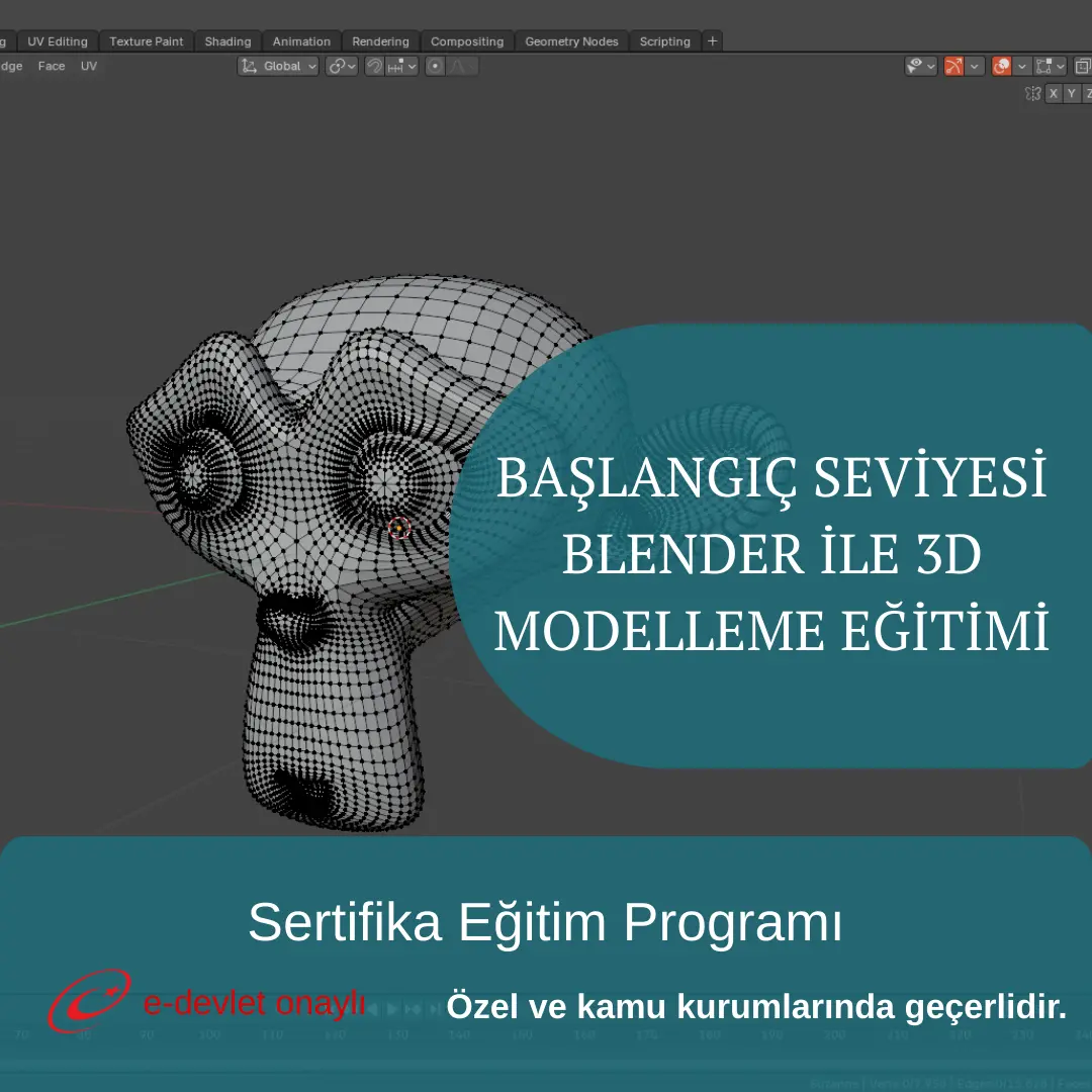 BAŞLANGIÇ SEVİYESİ BLENDER İLE 3D MODELLEME EĞİTİMİ